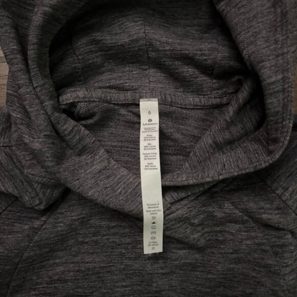 Lululemon Scuba Pullover Heathered Core Dark Grey - Picture 6 of 8